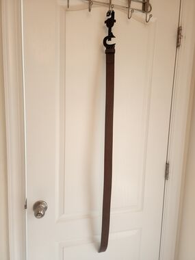 True Religion Brown Leather Wall  Belt